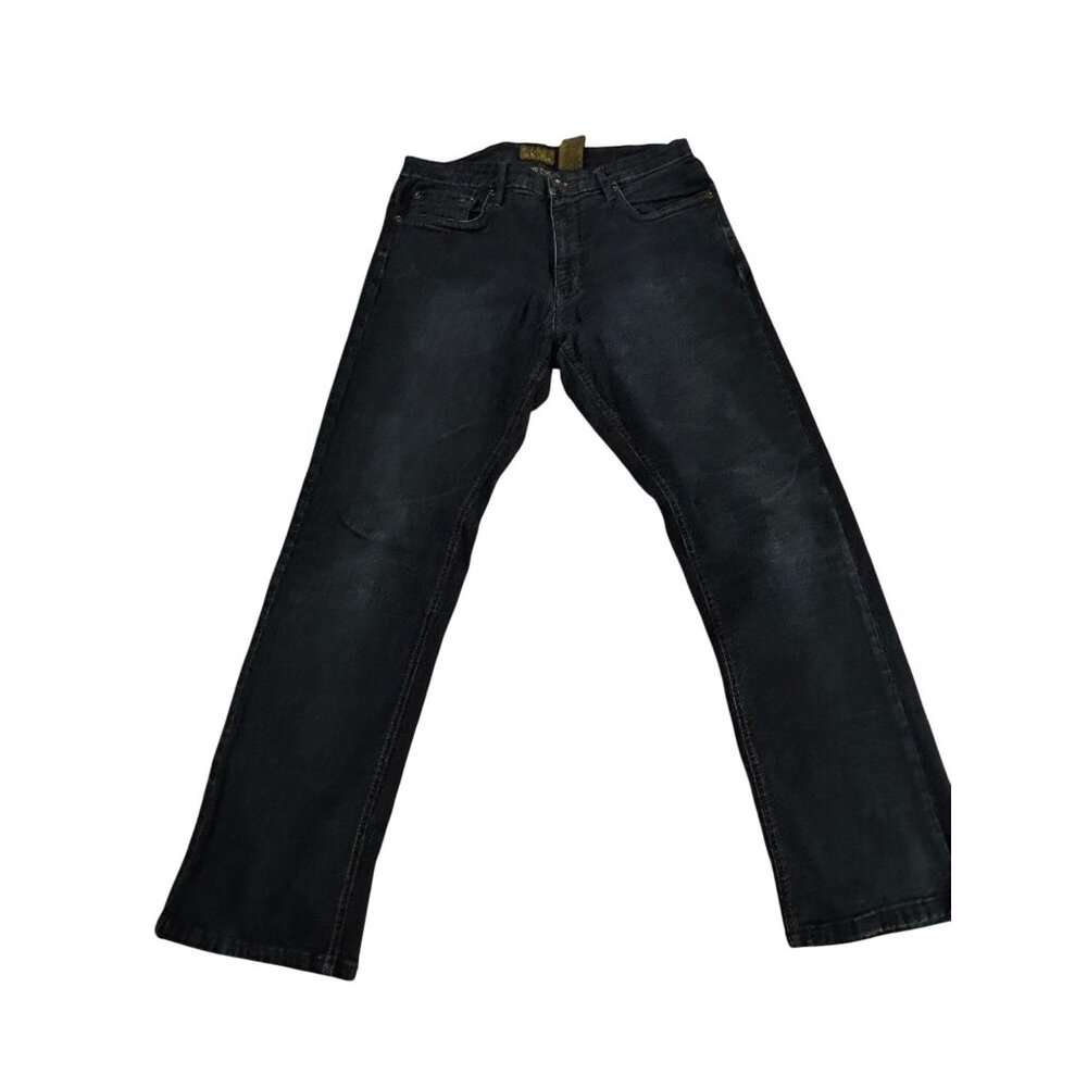 Urban Star Mens Straight Leg Dark Wash Jeans 36x32